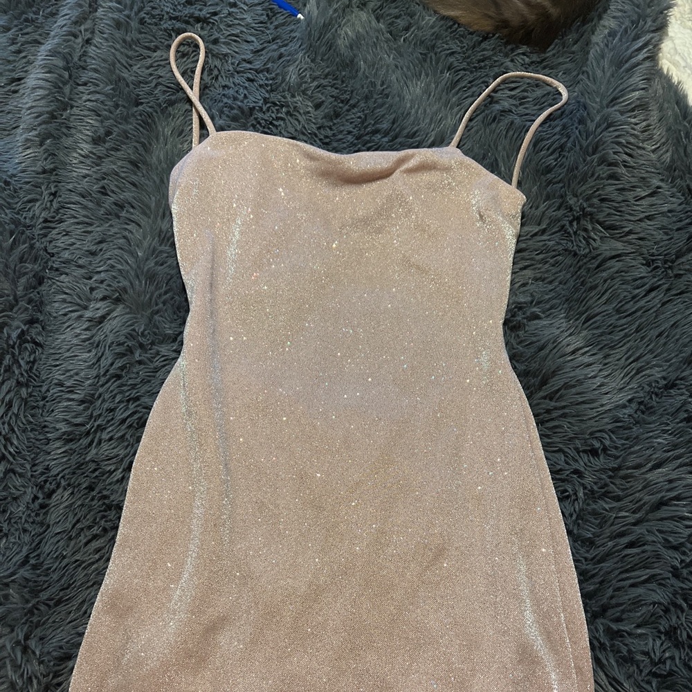 Windsor bodycon sequin champagne mini dress